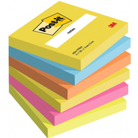 Bloczek samoprzylepny POST-IT 76x76mm mix kolor�w 100 kartek 7100317840 3M