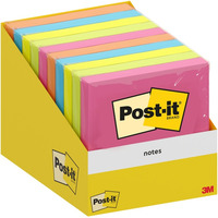 Bloczek samoprzylepny POST-IT 76x76mm mix kolor�w (10x100kart.) 7100317840 3M