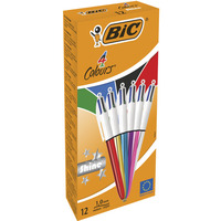 D�ugopis 4 COLOURS mix SHINE (12szt.) 964775 BIC