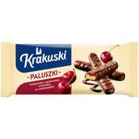 Ciastka paluszki KRAKUSKI, wi¶nia w czekoladzie, 144g