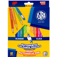 Kredki automatyczne bez temperowania ASTRA-12 kolor�w 312025005