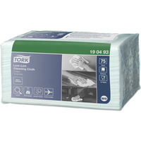 Czy�ciwo w��kninowe 30x38, 8cm 75sk�adek o niskiej pylno�ci w odcinkach turkusowe W8 190493 TORK