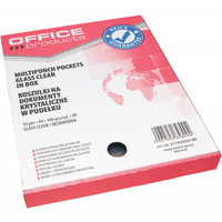 Koszulki krystaliczne na dokumenty PP A4 55mikr. (100szt.) w pude�ku 21142535-90 OFFICE PRODUCTS