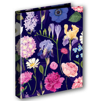 Segregator A4/2 Hortensja na ciemnym tle, folia mat nie rysuj�ca TT9399 PENMATE