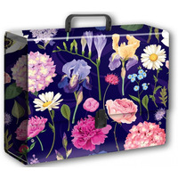 Teczka z r�czk� B4 Jumbo Hortensje na ciemnym tle, folia mat nie rysuj�ca TT9403 PENMATE