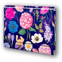 Teczka �amana A4 na gumk� Hortensje na ciemnym tle, folia mat nie rysuj�ca TT9411 PENMATE