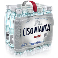 Woda mineralna CISOWIANKA 0.5L (12szt) lekko gazowana z kaucją