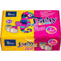 Farby plakatowe fluo 20ml. 6 kolor�w KF002-A TETIS
