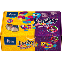 Farby plakatowe brokatowe 20ml. 6 kolor�w KF003-A TETIS