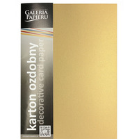 Karton ozdobny A4 MILLENIUM z�oty 250g. (20ark.) 200776 Galeria Papieru