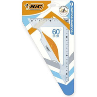 Ekierka prostok�tna przezroczysta 17cm, 60 stopni 9926541 BIC