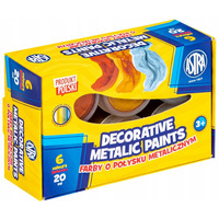 Farby METALICZNE 6 kolor�w 20ml 301124003 ASTRA