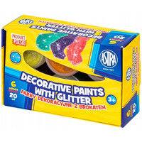 Farby BROKATOWE 6 kolor�w 20ml 301124002 ASTRA