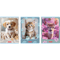 Zeszyt A4 32k kratka z marginesem ANIMALS 400206430 HERLITZ