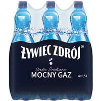 Woda ¼ródlana ¯YWIEC ZDRÓJ 1.5L (6szt) mocno gazowana z kaucj±