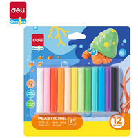 Plastelina 12 kolor�w intensywne EH712-12 DELI