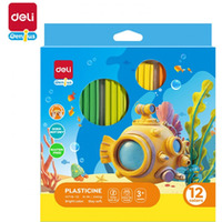 Plastelina 12 kolor�w prostok�tna EH718-12 DELI