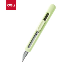Nożyk biurowy LonGreen ostrze łamane 9mm zielony EM411-GR DELI