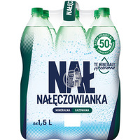 Woda mineralna NA��CZOWIANKA 1.5L (6szt) gazowana z kaucj�