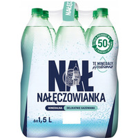 Woda mineralna NA��CZOWIANKA 1, 5L (6szt) delikatnie gazowana z kaucj�