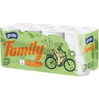 Papier toaletowy GRITE Family (16 rolek) 3 warstwy 145 listk�w