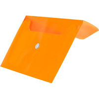 Koperta PP na zatrzask DL pomarańczowa (12 szt.) BT612-P TETIS