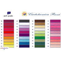 Bibu�a karbowana, w�oska gruba 180g ciemno czerwony 586 Cartotecnica Rossi