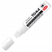 Marker olejowy JUMBO biały 15x8mm TO-443 TOMA